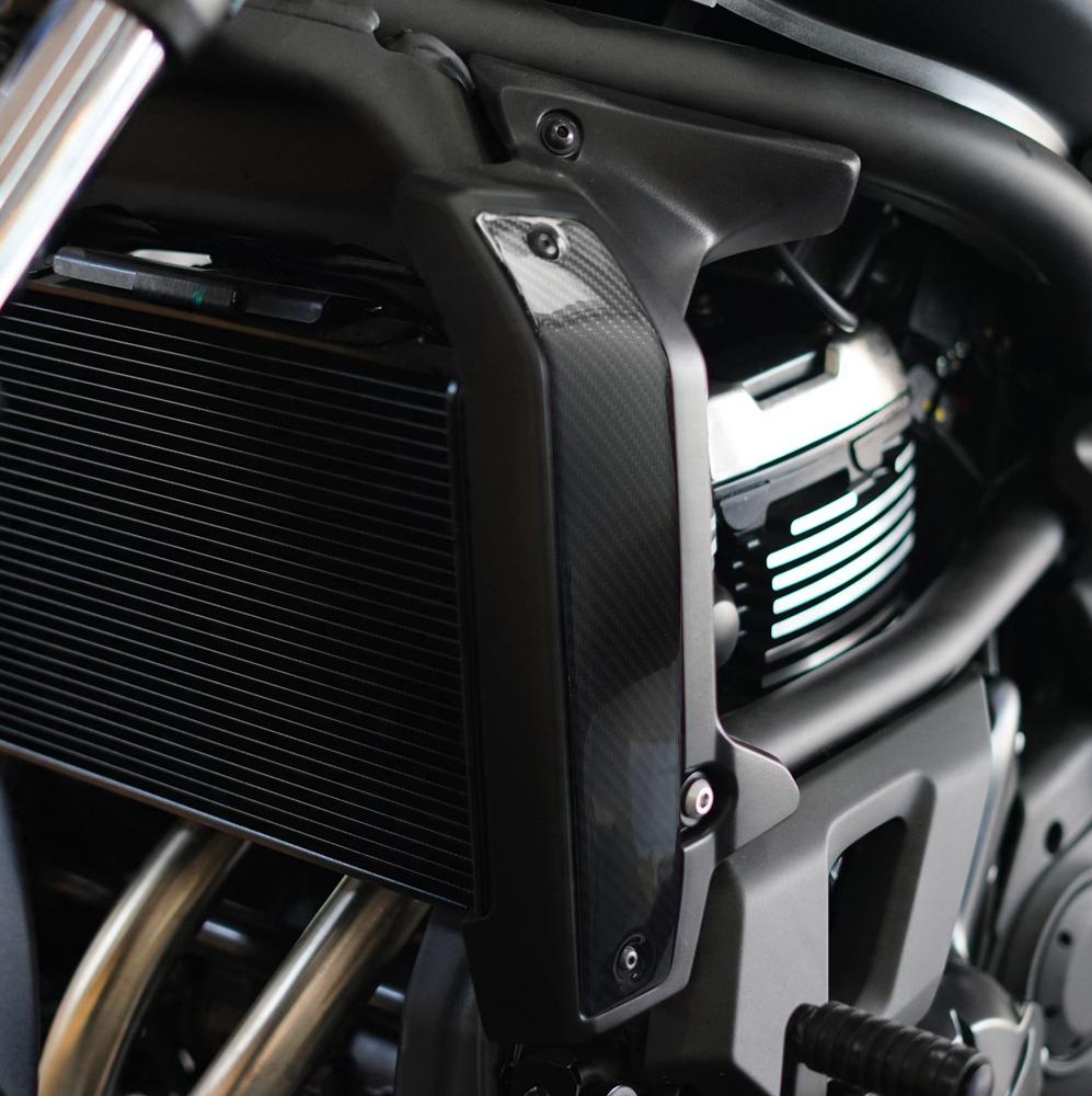 Motorrad Carbon Fiber Kühler Seitenabdeckung Schutz Zierleiste für Kawasaki Vulcan S 650 2015-2026