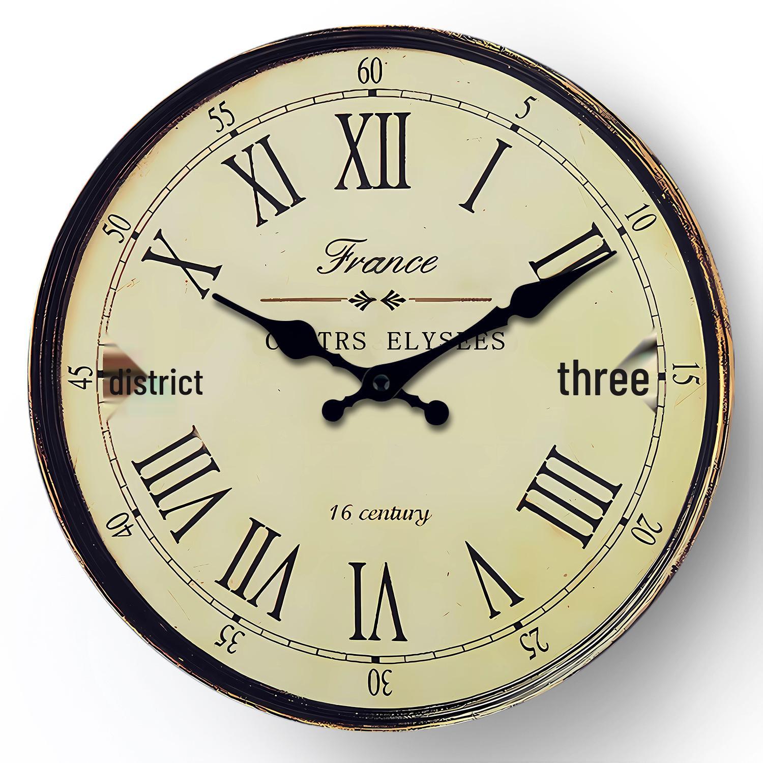 

12 Ретро Дерев яний Настінний Годинник для Вітальні - Безшумний Дизайн