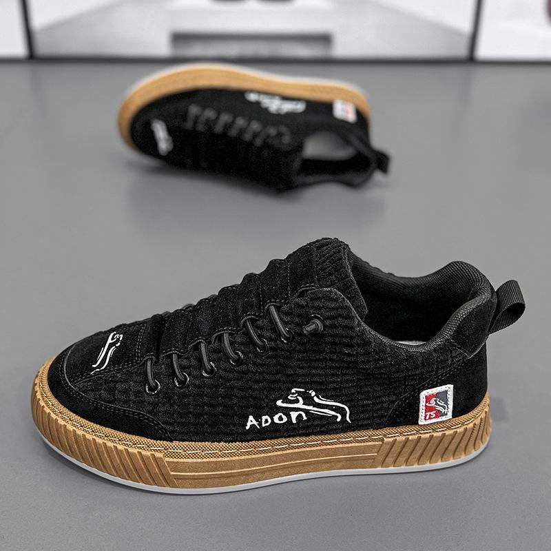 Plátěné pánské boty jarní všestranné manšestrové ležérní plátěnky pánské nazouvací boty pánské sportovní trendy boty s měkkou podrážkou pánské