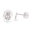 ESTELLE [WEB Exclusive] Diamond K10 White Gold Drop Motif Earrings 0212-2453-0012-0000