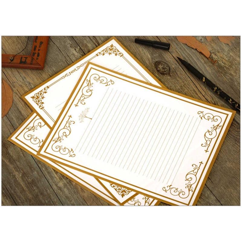 Letter Paper Stationary Set Retro Design Letter Paper for Vintage Invitations