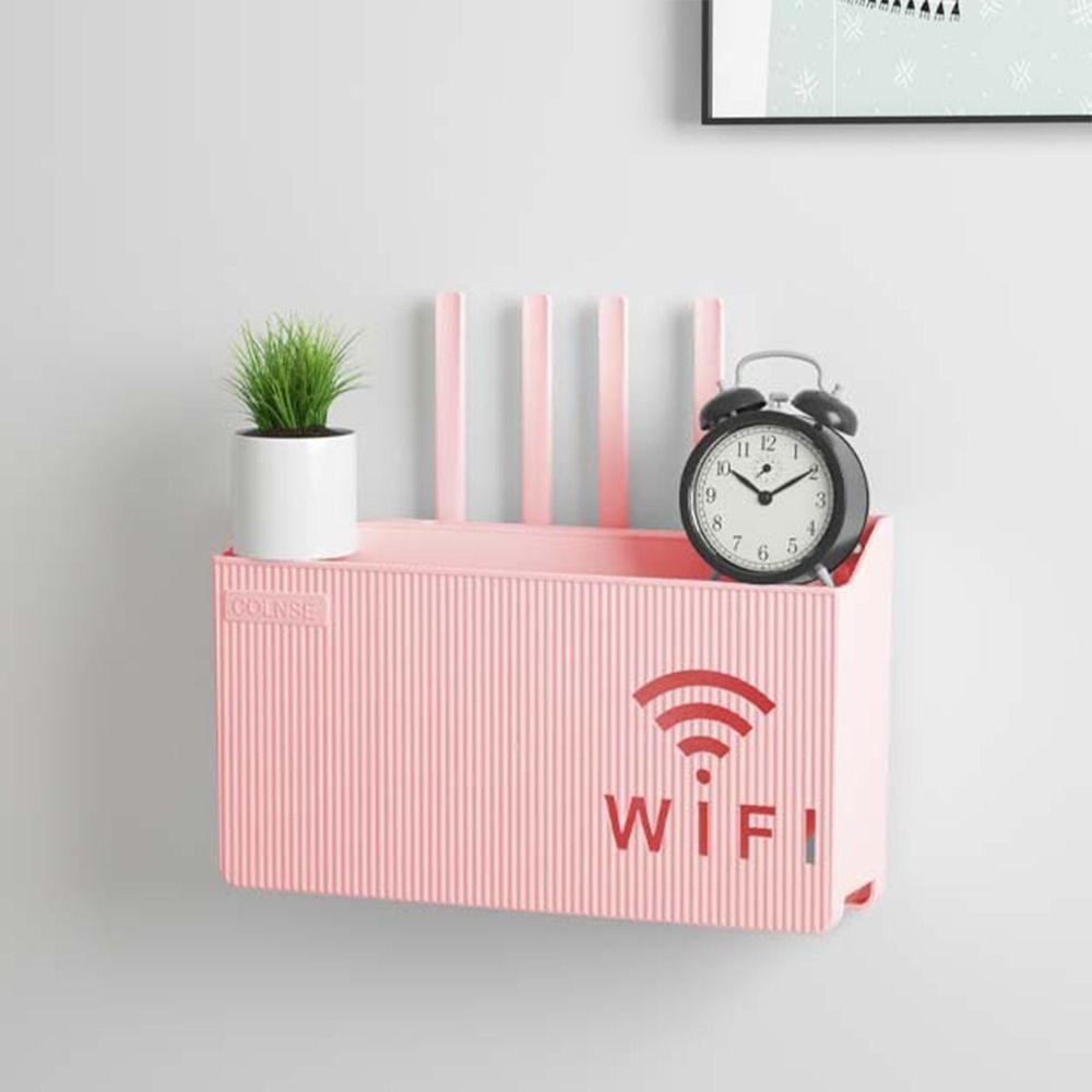 Cable Organizer TV Set-top Organizer Box Wall Mounted Wireless Wifi Router Shelf Living Room