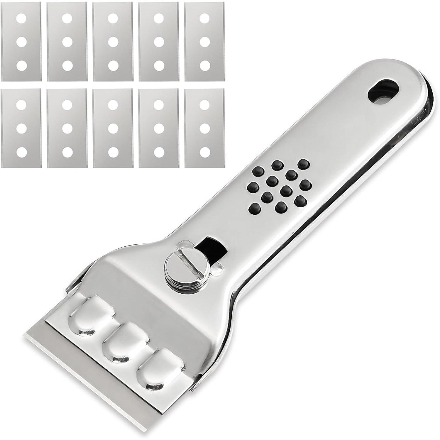 Scraper Tool, Multi Surface Cleaning Tool, Glass Windows Tiles Metal for Stove Tops, Windows, Paint Removal and Adhesive Residues