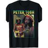 Peter Tosh Double Portrait T-Shirt, Men's Black Tee Comfortable Perfect for Home|Gifting|Work|Outdoor (Mother's Day|Valentine's Day|Birthdays)