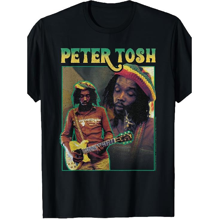 Peter Tosh Double Portrait T-Shirt, Men's Black Tee Comfortable Perfect for Home|Gifting|Work|Outdoor (Mother's Day|Valentine's Day|Birthdays)