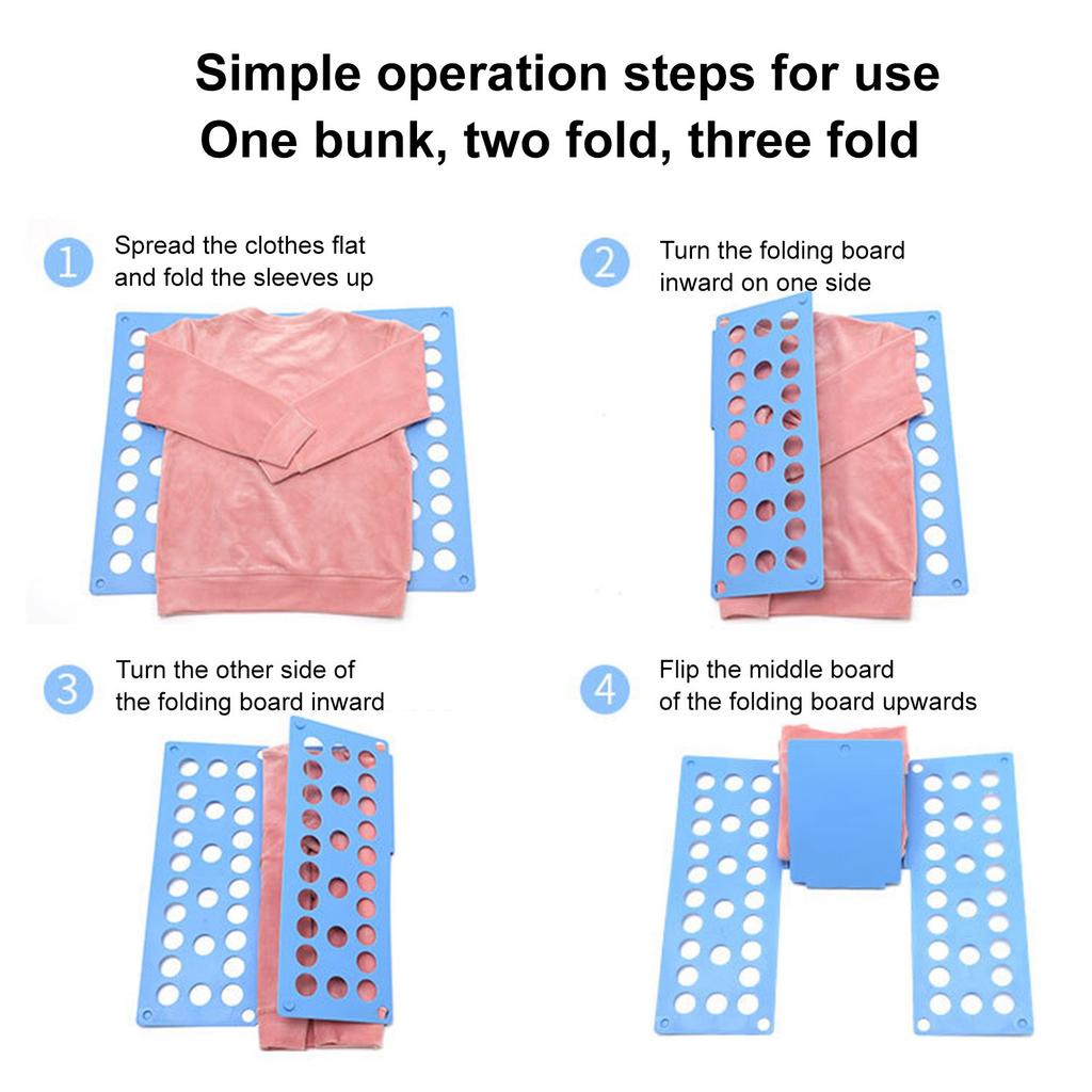 New Shirt Folder Board Clothes Folding Board Plastic T-shirt Folder Easy To Fold Shirts Board Folder Laundry Folding Board