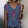 Women's Casual Print Top Blouse for Summer Everyday Wear
