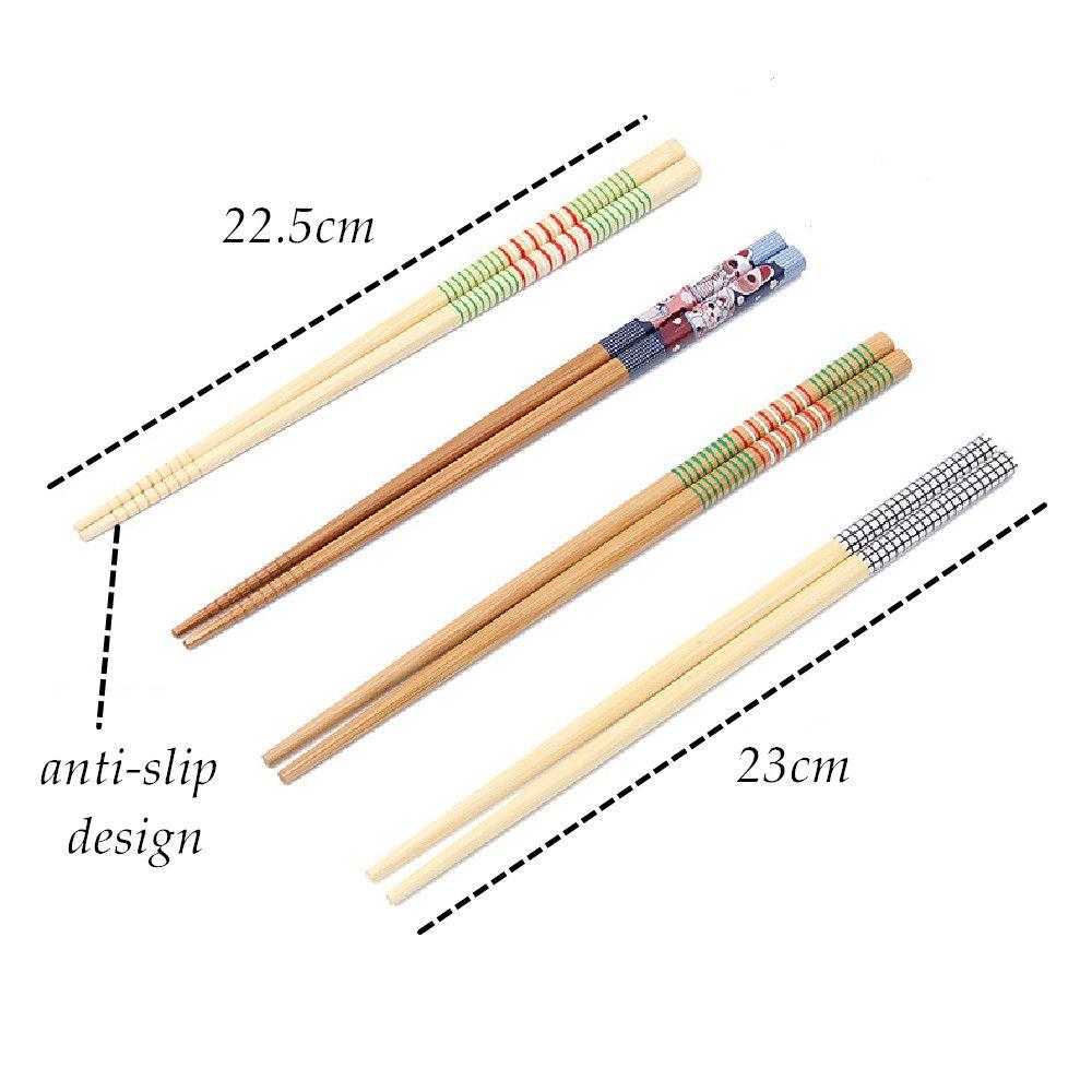 Public Chopsticks Tableware Non-slip Family Suit Wooden Bamboo Chopsticks Chopsticks Mildew Proof