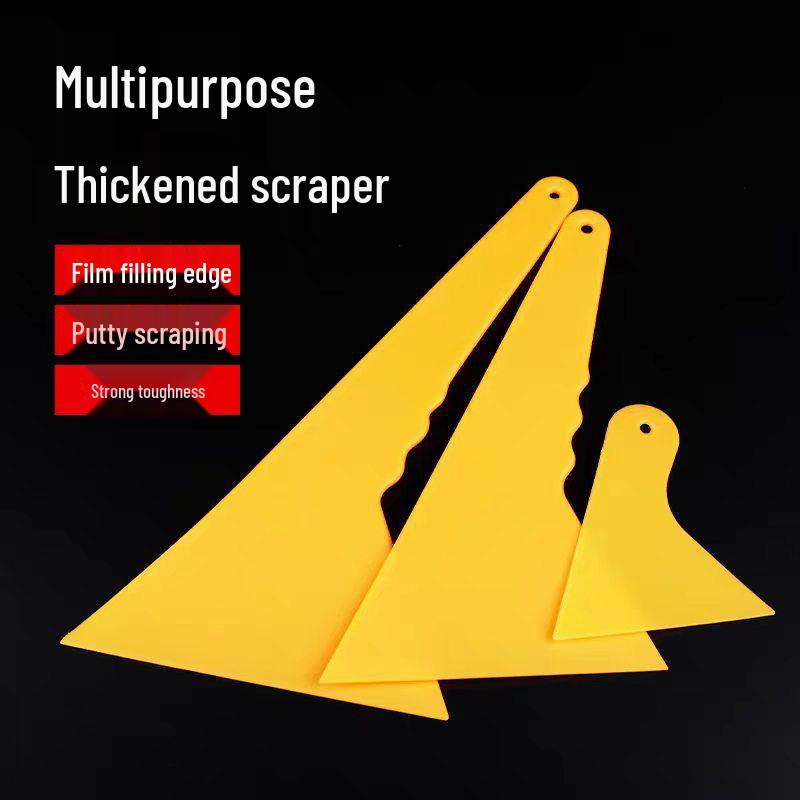 High-Temperature Resistant Multi-Functional Triangular Squeegee for Car Film, Glass, Wallpaper, and Putty Applications