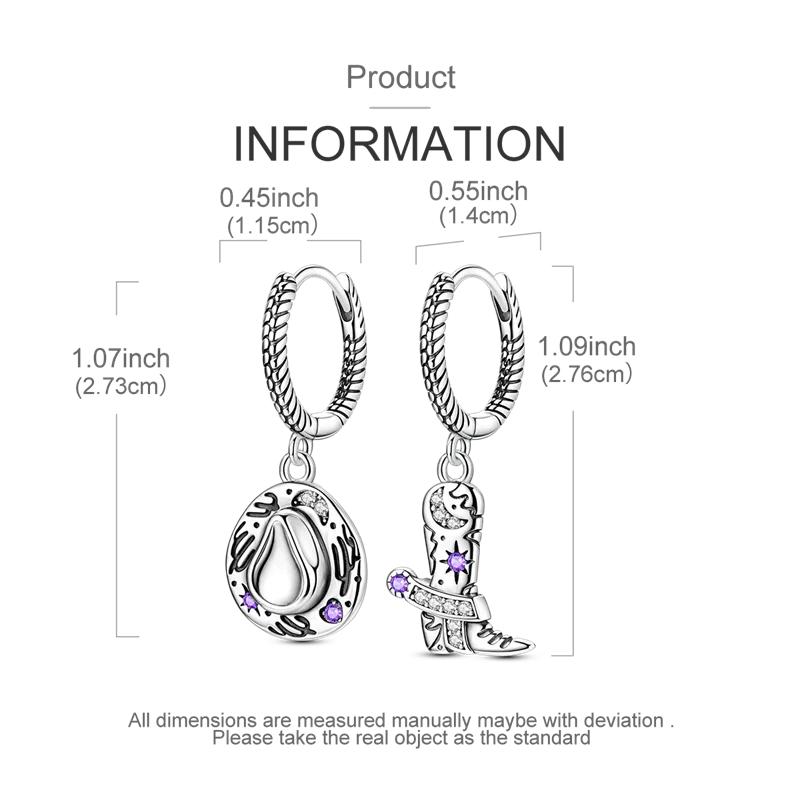 925 Sterling Copper Lucky Guardian Ear Zircon Original Design Earrings Color Zircon Making for Women Girl Wedding Party Gifts