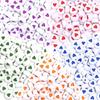 100pcs/lot Color Acrylic Heart Beads Flat Round Loose Spacer Bead for DIY Charms Bracelet Necklace Jewelry Making Accessories