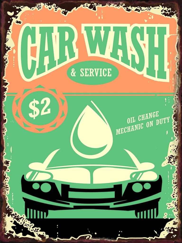 Funny Mechanic Shop Sign Mechanic Hourly Rate Reproduction Vintage Metal Sign Tin for Man Cave, Cars, Workshop Garage Wall Deco