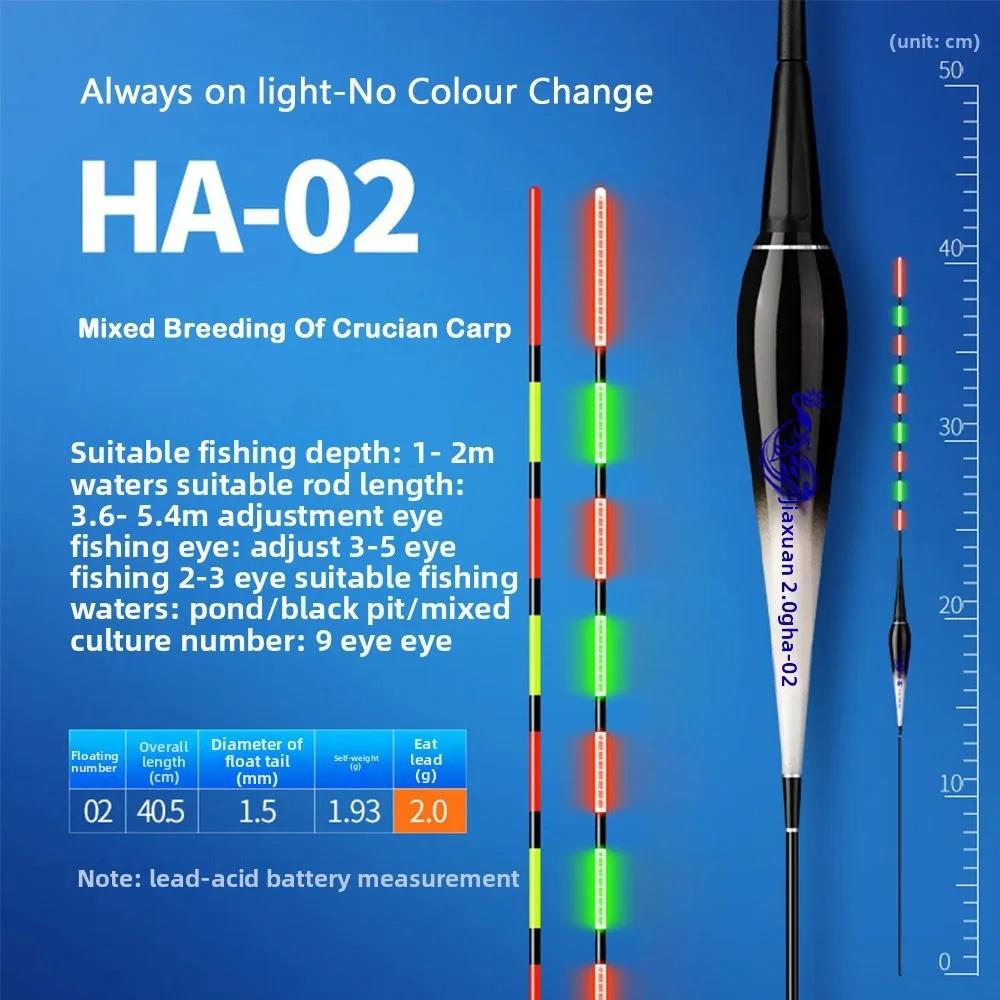 (No colour change)Electronic Fishing Float Eye-grabbing IndicatorLight Float Rock Fishing Floats Long Tail Night Fishing Buoy