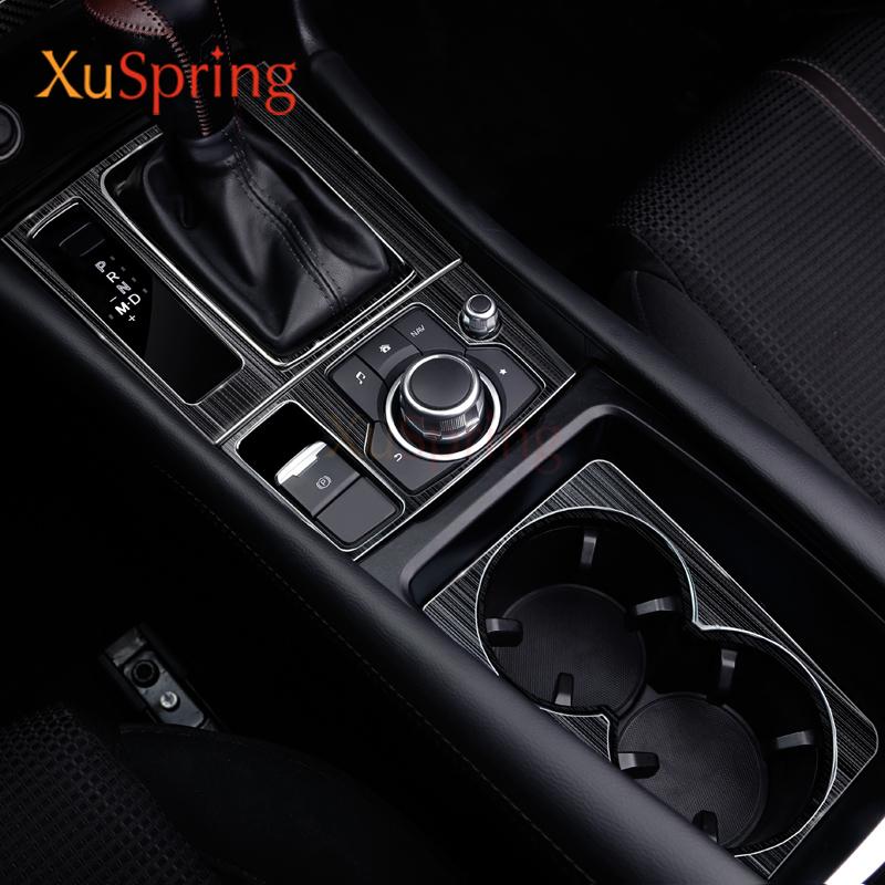 Pannello Trim Leva Cambio Console Auto per Mazda 6 Atenza 2015 2016 2017 2018 Copertura Cornice Strisce Adesive Decorazioni Accessori Styling