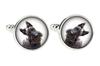 Scottish terrier, Aberdeen Terrier, Scottie, Aberdeenie - cufflinks in a box, handmade jewelry, product of the Art-Dog brand