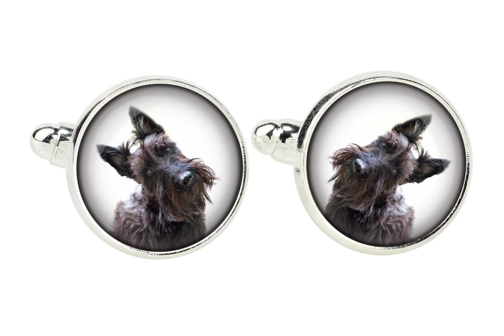 Scottish terrier, Aberdeen Terrier, Scottie, Aberdeenie - cufflinks in a box, handmade jewelry, product of the Art-Dog brand