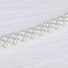 Yousheng Waist Chain Imitation Pearls 3D Flower Decor Waist Chain Adjustable Fit Retro Dress Waist Belt Special Occasions Accessory