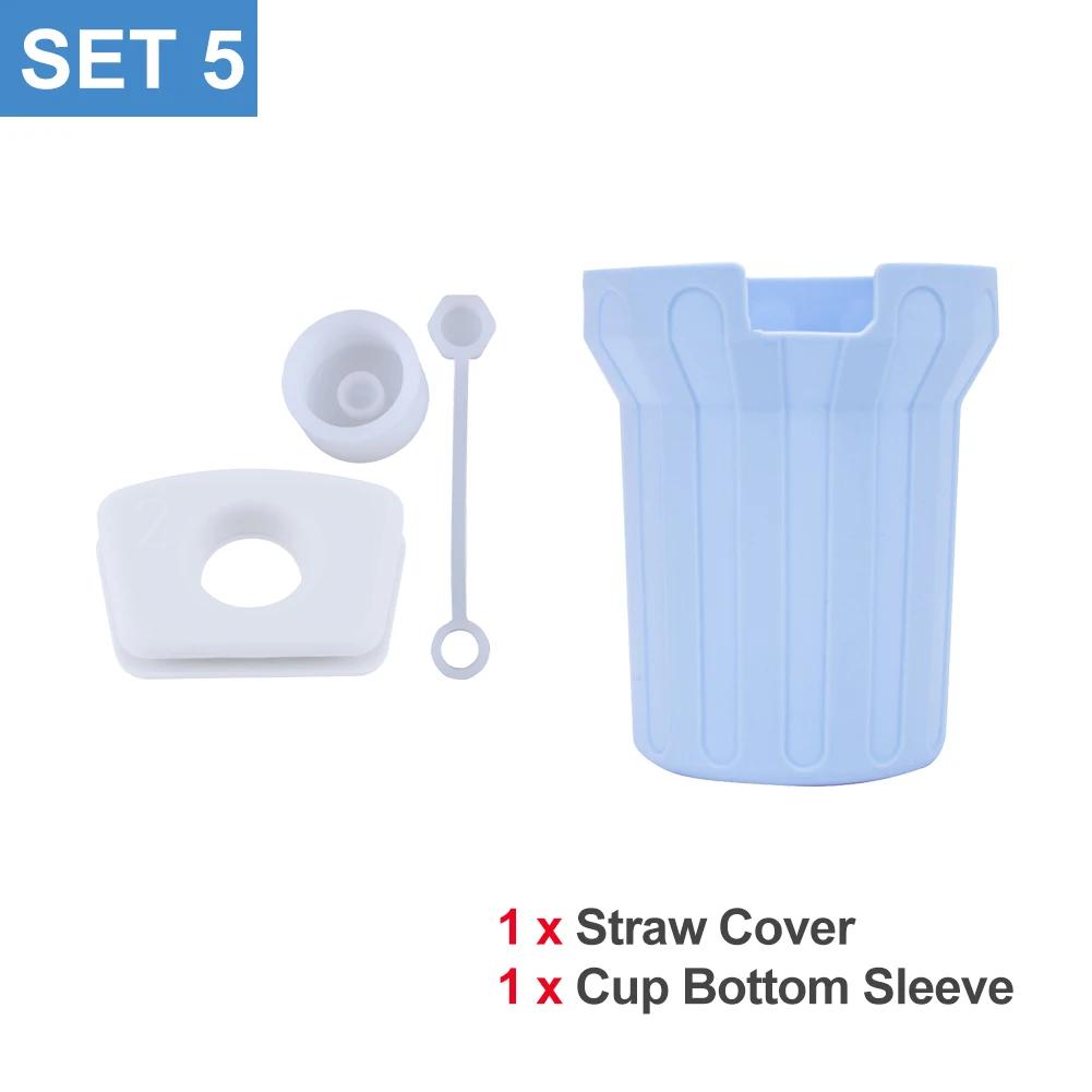 Silicone Cover for Stanley Cup Accessories 30/40oz Tumbler Water Bottle Protective Bottle Boot Sleeve & Straw Cover Cap