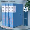 Transparent A4 File Folder with Insertable Test Paper Storage Bag for Office Use