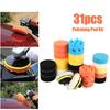 31Pcs Sponge Polishing Waxing Buffing Pad Kit Compound Auto Car W/ Drill Adapter