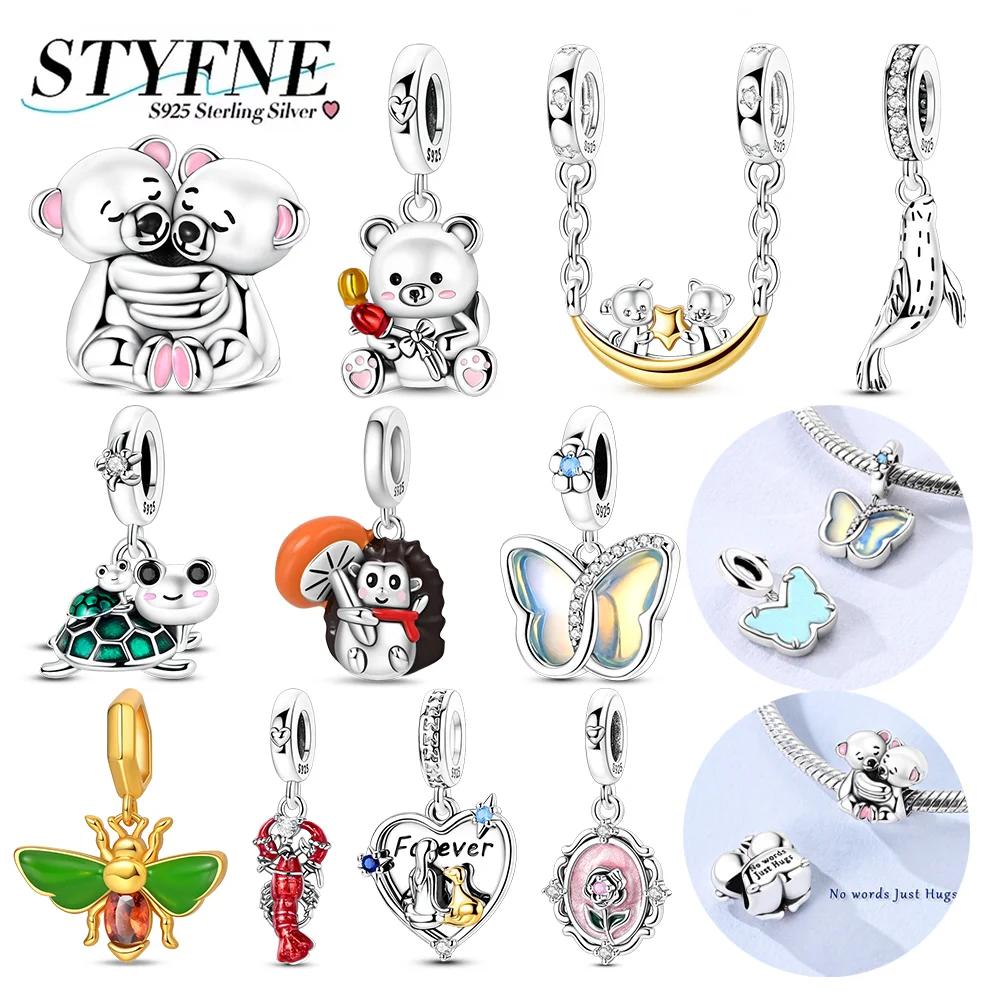 Charms Plata Originales Butterfly Turtlebeads For Charms Genuine Copper Bracelet Beads Jewellery Producing Women'S Present