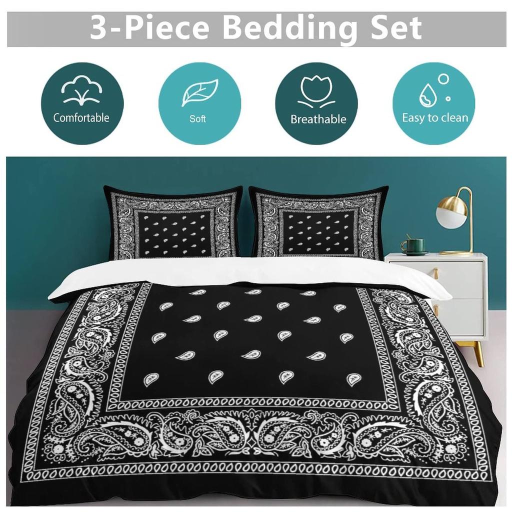 Four Seasons Microfiber Bedding Three-Piece Quilt Cover