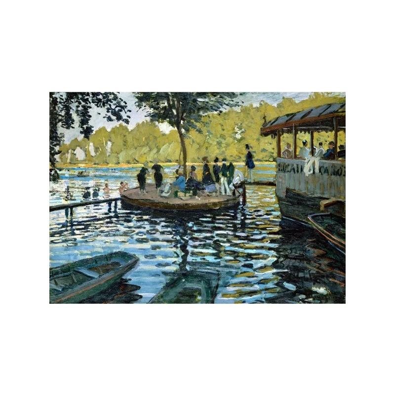 Claude Monet Exhibition Art Posters Canvas Oil Painting Garden Boat Lake Landscape Nature Landscape Wall Art Room Home Decor