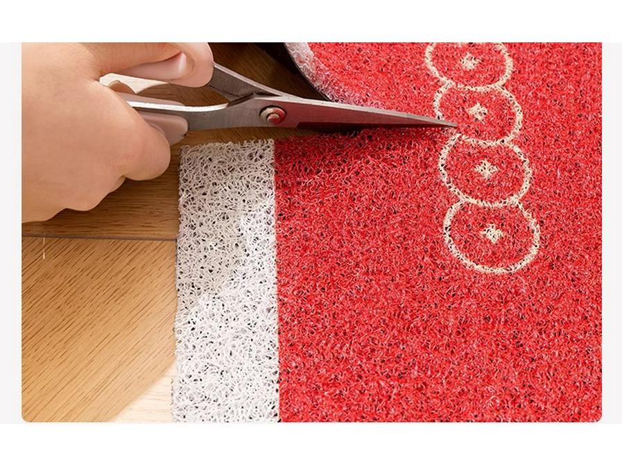 Non-Slip PVC Entrance Door Mat - Stain-Resistant, Cuttable, Coil Mat for Hallway/Mudroom