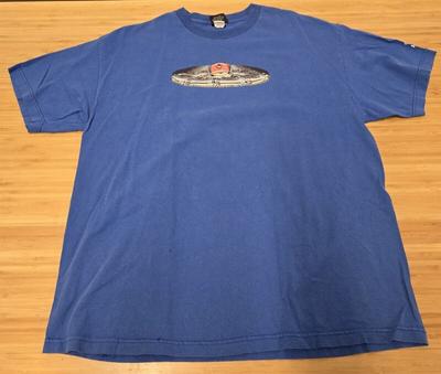 Vintage 90s Blind Skateboards T-shirt Turntables Mens XL Reaper Blue Skate