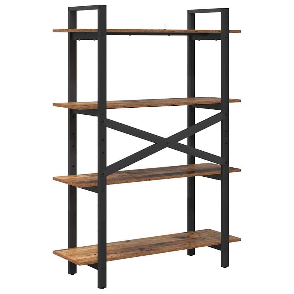 Vintage Wood Bookshelf 100 x 33.5 x 140 cm Engineered Wood