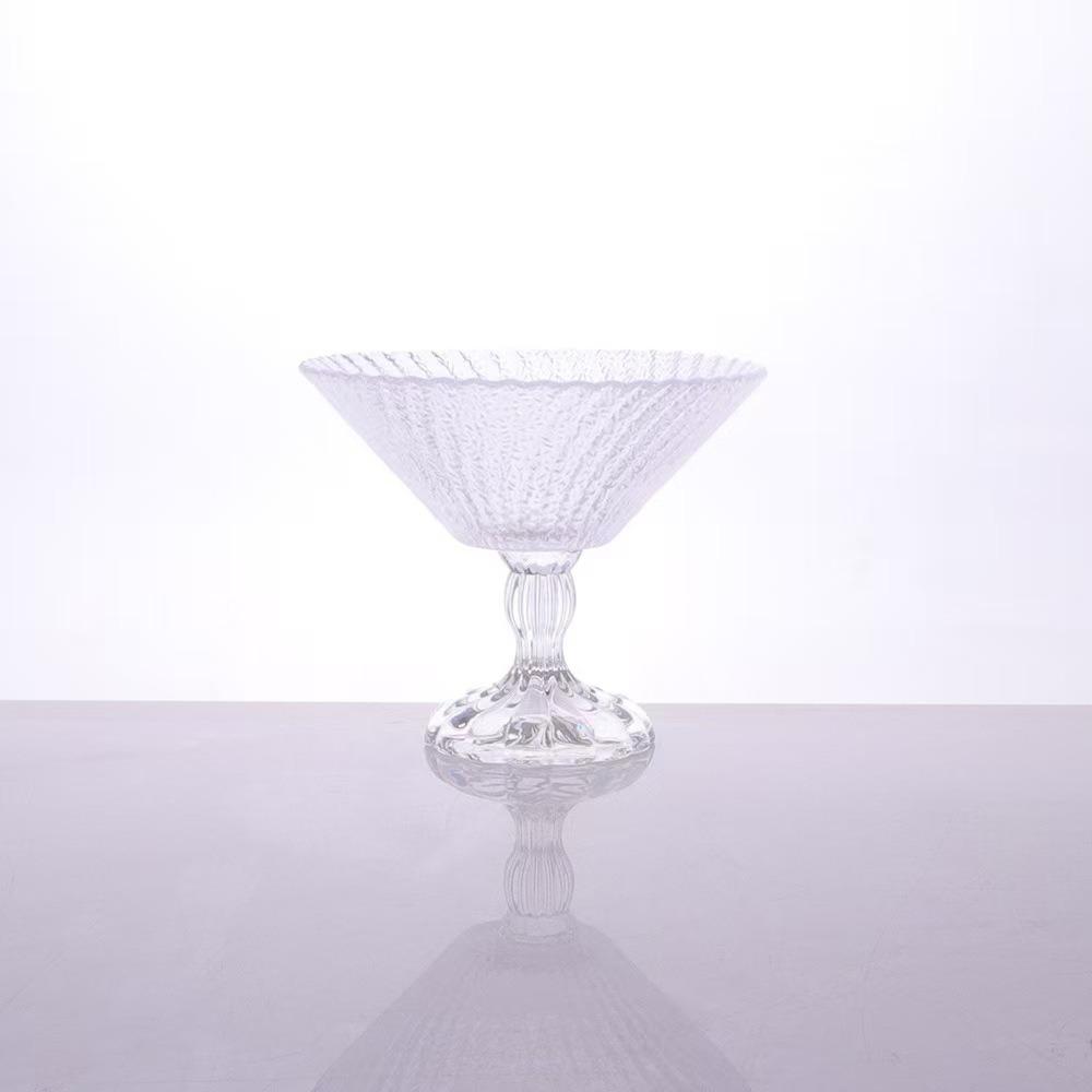 

High Aesthetic French-style Ice Cream Bowl Elegant Dessert Yogurt Cup Tea Plate Cocktail Cup Bar прозрачный