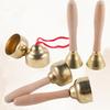 2 Pairs Hand Percussion Bells With Strings/Handles Music Learning Toy For Music Education And Rhythm Training Enduring