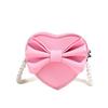 Pu Mini Heart Shaped Shoulder Bag With Zipper Closure For Daily Use