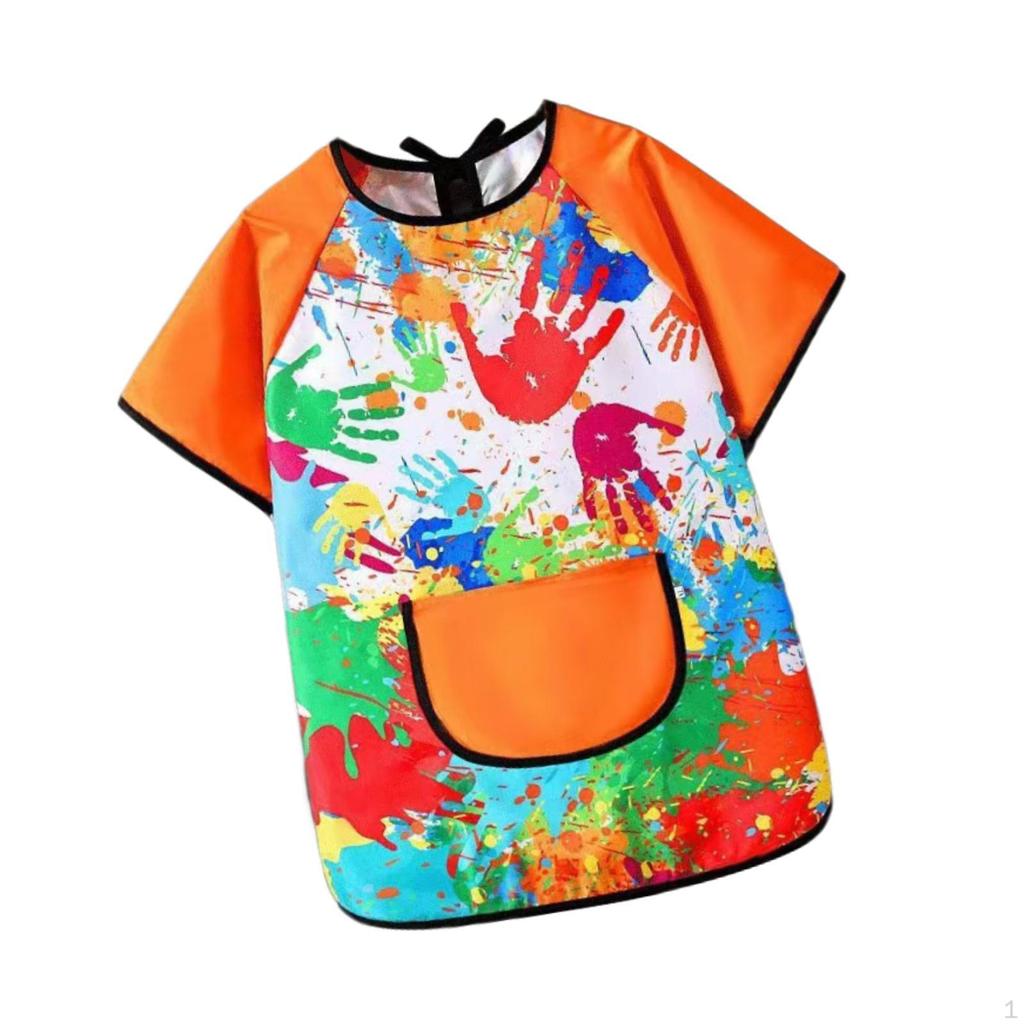 Art Smock for Kids with Short Sleeves Various Activities