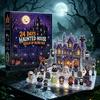 24 Days Halloween Haunted House Advent Blind Box With Mini Figures And Buildable Scene For Holiday Gifts Halloween Party Decor