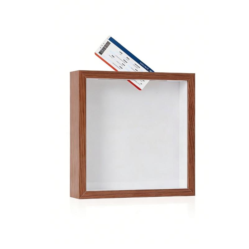 Wooden Concert Ticket Stub Display Frame Blank Style For Music Memorabilia Preservation And Home Display