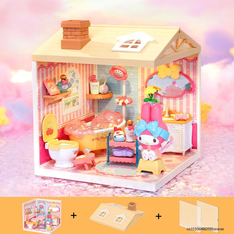 Rolife Building Blocks  Super World  Cinnamoroll Room Kuromi My Melody Assembly Models Ornaments Gifts