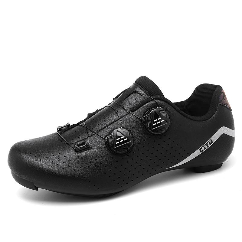 Men'S And Women'S Outdoor Cycling Shoes Road Shoes Mountain Lock Shoes Unlocked Bicycle Shoes Pair Of Rotating Buckle Cycling Shoes