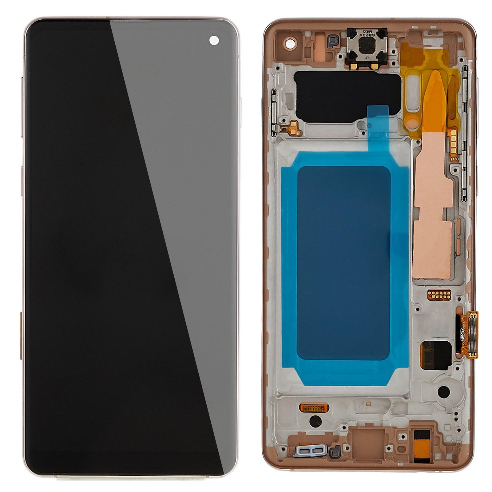 

For Samsung Galaxy S10 G973 Grade C LCD Screen and Digitizer Assembly+Frame Replacement Part (TFT Technology) (without Logo) Gold