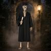 Skull Costume Set, Easy-to-Wear Outdoor Skeleton Outfit, Reinforced Stitching Durable Cosplay Costume, for Home Courtyard Balcony