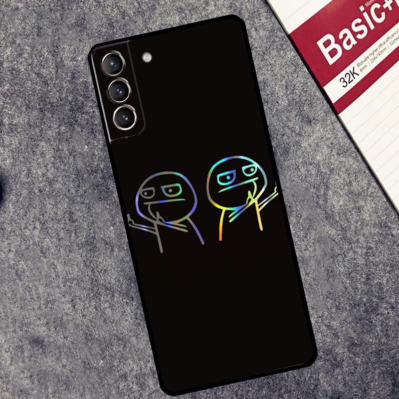 Funny Man Middle Finger Case For Samsung Galaxy S26 S25 S24 Ultra S20 FE S21 S22 S23 Plus S10 S25 FE Cover Couqe