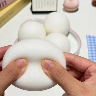 Tangyuan Knetball Weichgummi Niedlicher Klebreisball Stressabbau Spielzeug Langsam Aufgehendes Knetspielzeug für Kinder Büroangestellte Angstlinderung
