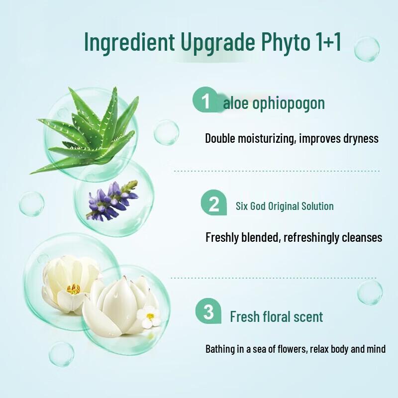 Liushen Easy Rinse Refreshing & Moisturizing Unisex Shower Gel