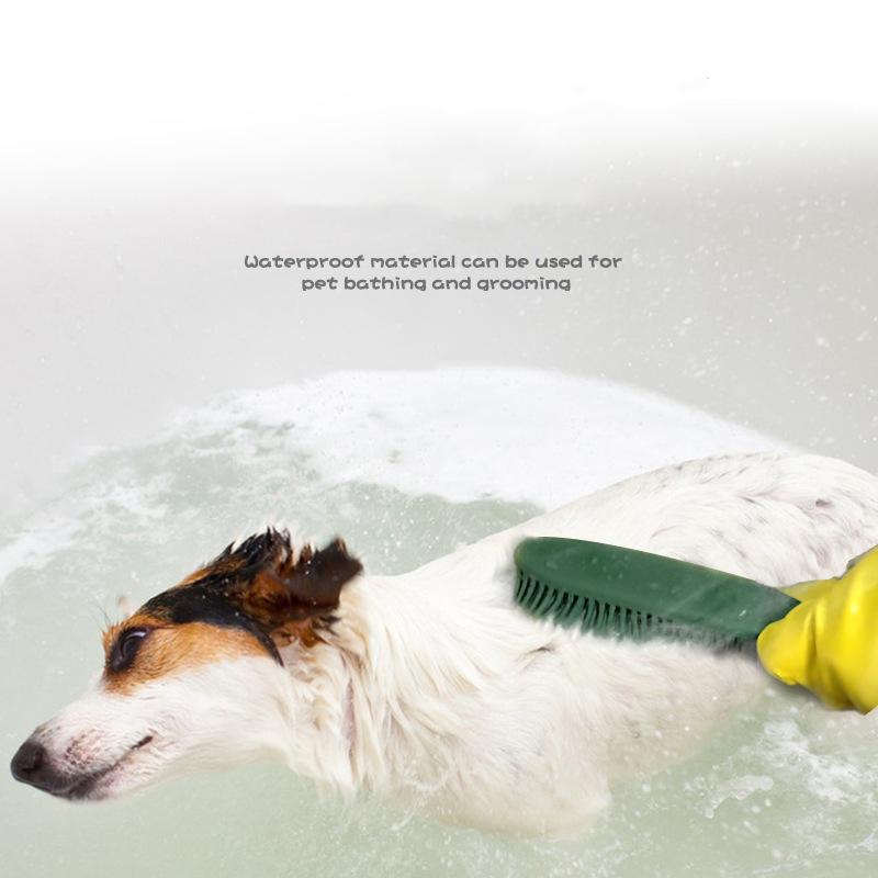 Pet Grooming Massage Brush for Cat Dog Bath Time Hair Removal Tool Multi-Purpose Furniture Lint Remover Sofa Carpet Cleaning Brush with Soft Bristles