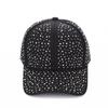 Starry Sky Rhinestone Decorated Sun Protection Hat Adjustable Duck Tongue Hat Baseball Cap  Unisex