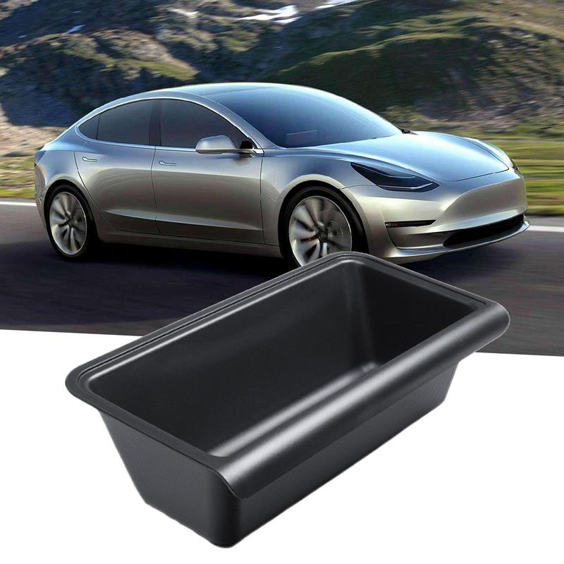 For New Version Of Tesla Model Y Under Seat Storage Box Waterproof Storage Tray Washable Bin Under Seat Tray Vehicle Accessories