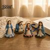Christian Beading Kit DIY Kit 3D Beaded Jesus Virgin Mary Figurines Craft Easter Gift Set Religious Figure Bead Art for Adults Gifts Spiritual
