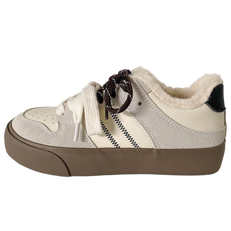 

BE-6816 пара шнурків зимові вельветові кеди жіноче взуття зимове тепле товсте вельветове тренувальне взуття повсякденне бавовняне взуття повсякденне 40 бежевий