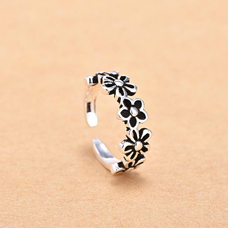 Opening Vintage Ring Female Simple Cold Wind Adjustable Index Finger Ring Small Fresh Personalized Finger Ring