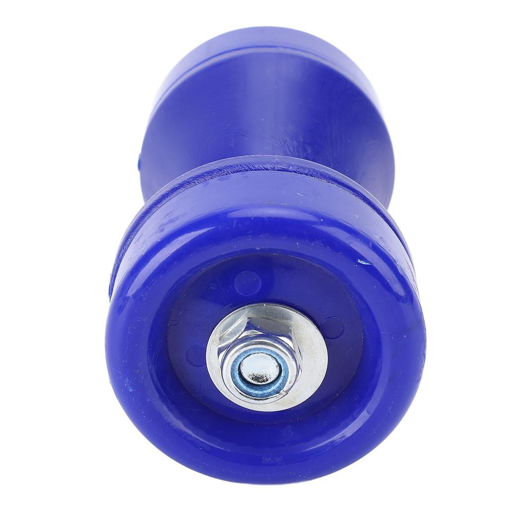 90mm Boat Trailer Bow Roller Shock Absorbing Wearproof Impact Protection PVC Bow Stop Bell Roller Blue